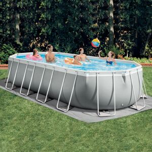 Piscine tubulaire ovale Prism Frame Intex - 6,10 x 3,05 x H.1,22 m - Publicité