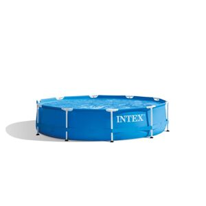 Intex Piscine tubulaire ronde Metal Frame Bleu Intex - Ø 3,05 x H.0,76 m