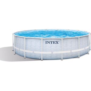 Piscine tubulaire ronde Chevron Intex - Ø 4,88 x H.1,22 m