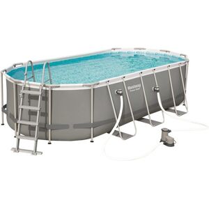 Bestway Piscine tubulaire ovale Power Steel Bestway - 5,49 x 2,74 x H.1,22 m