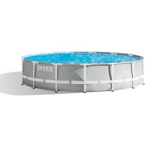 Intex Piscine tubulaire ronde Prism Frame Intex - Ø 4,57 x H.1,07 m