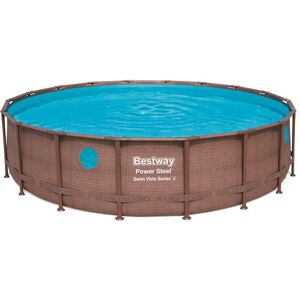 Bestway Piscine tubulaire ronde Power Steel Swim Vista Bestway - Ø 5,49 x H.1,22 m