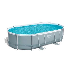 Bestway Piscine tubulaire ovale Power Steel Bestway - 4,88 x 3,05 x H.1,07 m