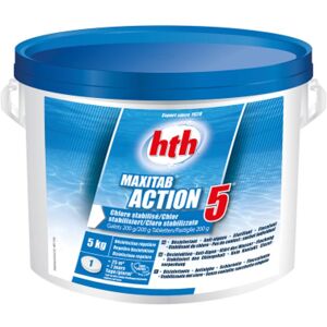 Chlore stabilisé Maxitab Action 5 - Hth - 5 kg - Publicité