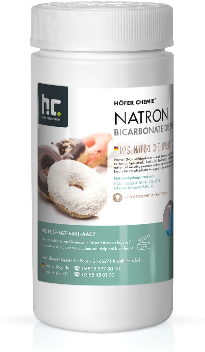 Höfer Chemie 1 kg de bicarbonate de sodium en qualité alimentaire (1 x 1 kg)