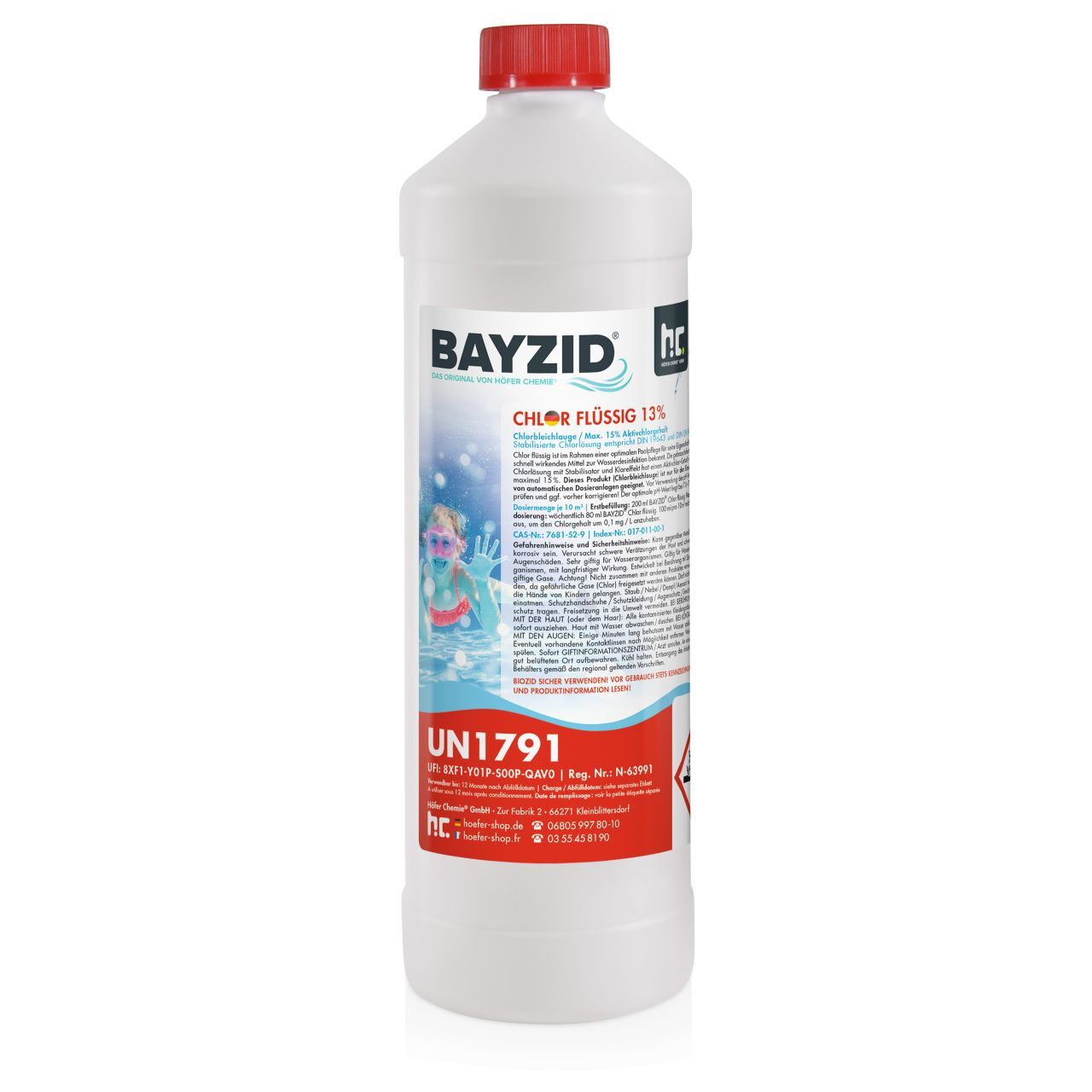 BAYZID 6 kg Bayzid® Chlore choc liquide 48° (6 x 1 kg)