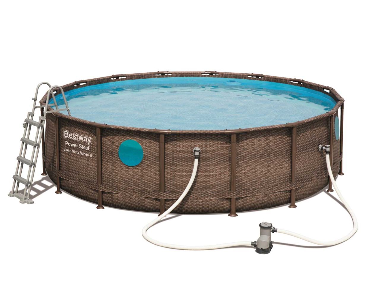Höfer Chemie Power Steel™ Swim Vista Series™ Frame Pool Set 488 cm x 122 cm