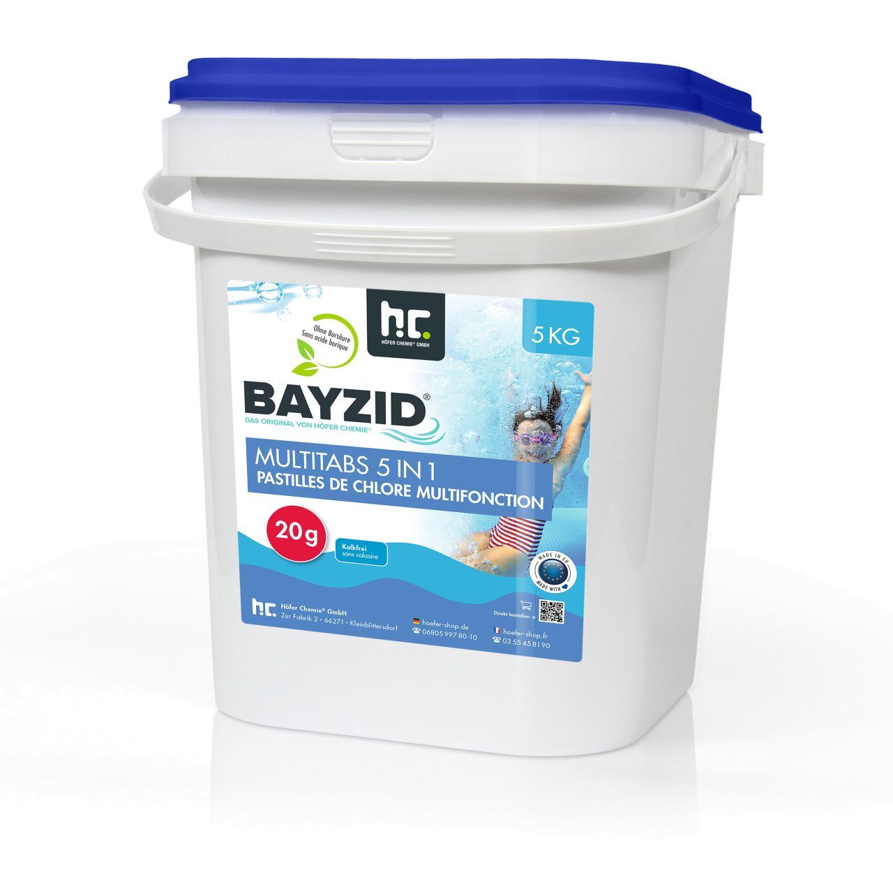 BAYZID 10 kg Bayzid® Pastilles de chlore multifonction (20g) (2 x 5 kg)