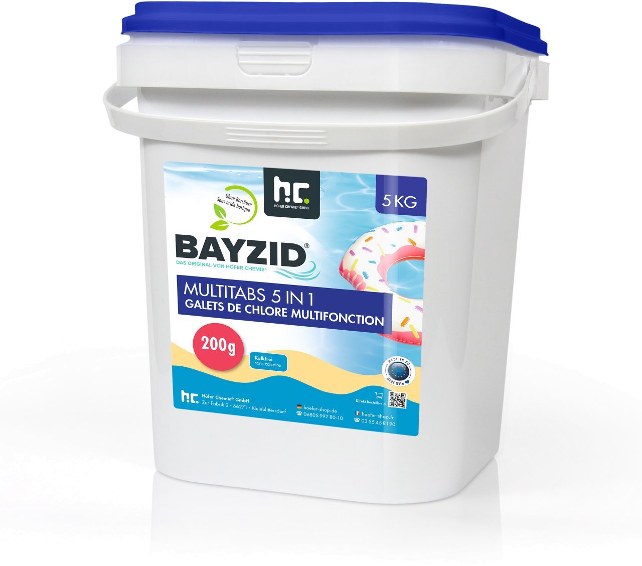 BAYZID 5 kg Bayzid® Galets de chlore multifonction (200g) (1 x 5 kg)