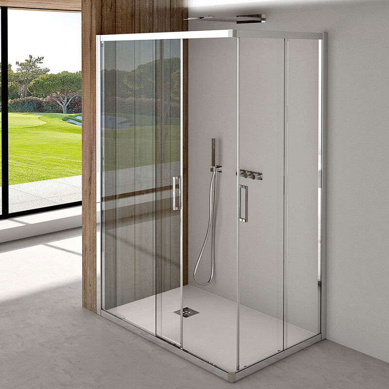 CSA Box Doccia Altea Shower Box A 2FS 120x70 Porte Coulissante  - Satinato  - Argento Lucido