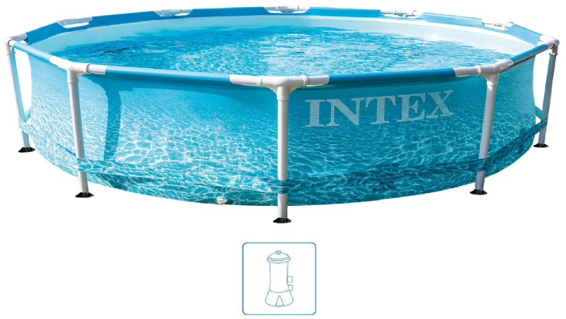 INTEX METAL FRAME POOLS Piscine 305 x 76 cm avec filtration a cartouche 28208NP