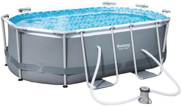 Piscine tubulaire Bestway ovale 4,27 x 2,50 x 1,00 m Power Steel