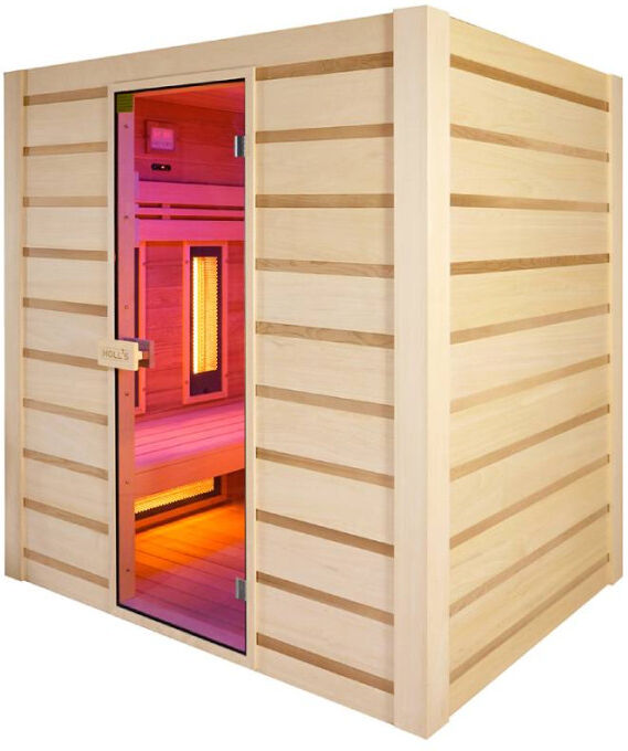 Holl's Sauna Hybride Combi 4 places (Infrarouge + vapeur)