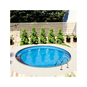 Piscine Italia Piscina Interrata In Acciaio Circolare Newskyblue 350 - H. 120 Cm