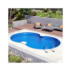 Piscine Italia Piscina Interrata In Acciaio A Forma Di Otto Newskyblue 625 - H. 150cm