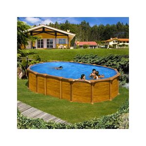 Piscine Italia Piscina Fuori Terra Gre Acciaio Ovale 610x375x1,32 Amazonia Prov6188wo