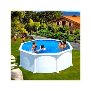 Piscine Italia Piscina Fuori Terra Gre In Acciaio Rotonda 350x1,32 Atlantis Kit Pr358