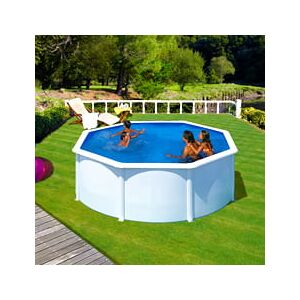 Piscine Italia Piscina Fuori Terra Gre In Acciaio Rotonda 240x1,20 Fidji Kit240eco