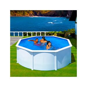 Piscine Italia Piscina Fuori Terra Gre In Acciaio Rotonda 350x1,20 Fidji Kit350eco