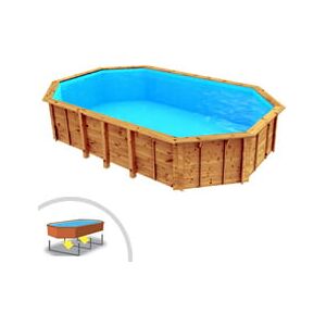 Piscine Italia Piscina In Legno Autoportante Ottagonale Riva 727 Liner Sabbia