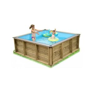 Piscine Italia Mini Piscina In Legno Rettangolare Per Bambini Pistoche 2x2