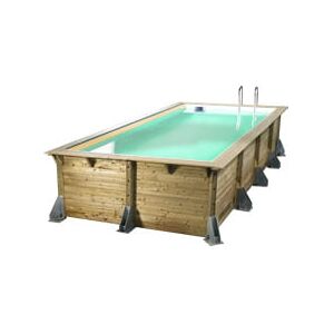 Piscine Italia Piscina In Legno Fuori Terra Da Giardino Azura 505x350 - Liner Sabbia