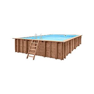 Piscine Italia Piscina In Legno Fuori Terra Rettangolare Jardin Carre 8x5