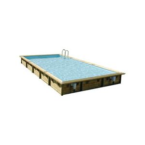 Piscine Italia Piscina In Legno Fuori Terra Rettangolare Master Pool 800x500