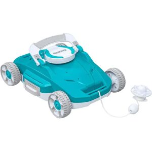 Bestway Aspiratore Piscina Robot per Stagno e Piscina 9V Autonomia 1 Ora e 30 Minuti colore Azzurro - 58765