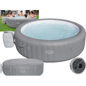 Bestway Piscina Fuori Terra Idromassaggio Gonfiabile da Esterno SPA 8 Posti Piscina per Giardino ø 236x71h cm - 60135 Grenada AirJet Serie Lay-Z-Spa