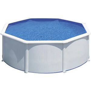 Gre Piscina Fuori Terra Rigida da Giardino Piscina Esterna Rotonda ø 350c120 cm con Pompa filtro - KIT350ECO