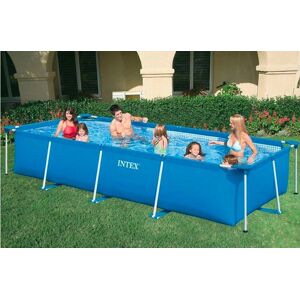 Intex Piscina Fuori Terra con Telaio Portante Piscina Esterna da Giardino in PVC triplice strato Rettangolare 220x150x60h cm - 28270 Frame