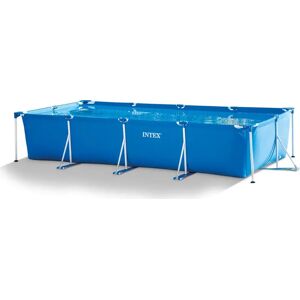 Intex Piscina Fuori Terra con Telaio Portante Piscina Esterna da Giardino in PVC triplice strato Rettangolare 450x220x84h cm - 28273 Frame