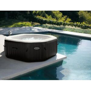 Intex Piscina Fuori Terra Idromassaggio Gonfiabile da Esterno SPA 4 Posti Piscina per Giardino in PVC 201x71h cm con Pompa Filtro da 1.741 Lt/h - 28458 Jet & Bubble Deluxe