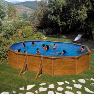 GRE Piscina fuori terra tubolare  KITPROV508WO L int 5 m x 3 m  H 1.32 m