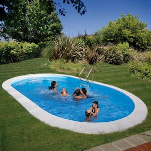 GRE Piscina interrata con pannello polimerico  KPEOV7027 L 7 x 3.2 H 1.2 m