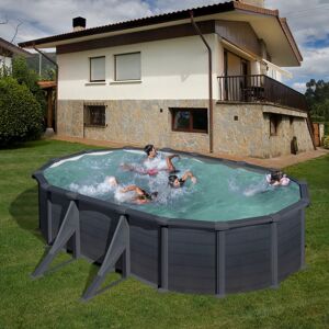 GRE Piscina fuori terra tubolare  KITPROV508GF L int 5 m x 3 m  H 1.22 m