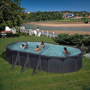 GRE Piscina fuori terra rigida  KITPROV738GF L int 7.3 m x 3.75 m  H 1.32 m