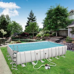 Bestway Piscina fuori terra tubolare  56475 L int 7.07 m x 3.4 m  H 1.32 m