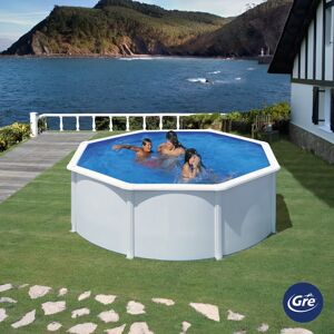 GRE Piscina fuori terra tubolare  KIT350Q Ø 3.7 m  H 1.2 m