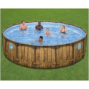 Leroy Merlin PISCINA RIGIDA S. RATTAN 56725 POWER STEEL SWIM VISTA Ã˜488X122HCM