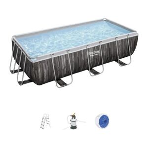 Bestway Piscina fuori terra  Power Steel™ 404 x 201 x 100 cm, filtro a sabbia, scaletta, diffusore Chemconnect™