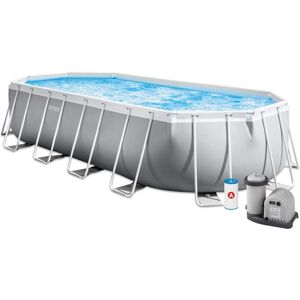 Piscina Intex Fuori Terra Ovale Prism Frame Dim.610x305x122cm Litri 18202, Filtr