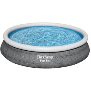 Bestway Fast Set 57313 piscina fuori terra Piscina con bordi Piscina rotonda 9677 L Grigio (57313)