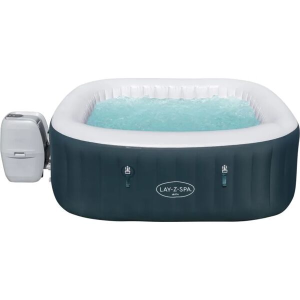 bestway piscina fuoriterra vasca idromassaggio gonfiabile 140 getti e riscaldamento 40°c per 4-6 persone 180 x 180 x 66 - 60015 lay-z-spa ibiza airjet