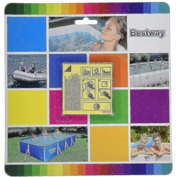 bestway toppe per riparazione piscine sott'acqua autoadesive confezione 10 pezzi - 62091