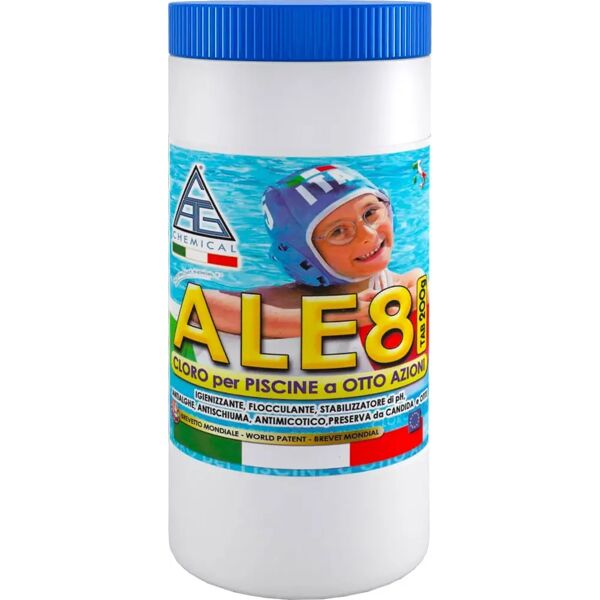 cag chemical cloro 8 funzioni per piscina pastiglie da gr 200 kg.1,4 - ale8p200