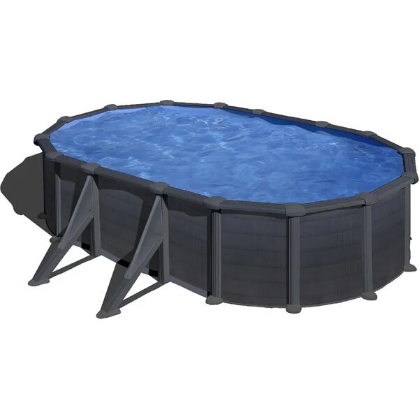 gre piscina fuori terra rigida da giardino piscina esterna ovale 610x375x132 cm con pompa filtro - kitprov618gf