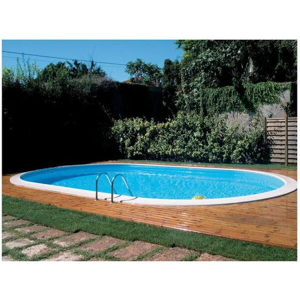 gre piscina interrata da giardino piscina esterna ovale 700x320x150 cm con pompa filtro e scala inox - kpeov7059 madagascar