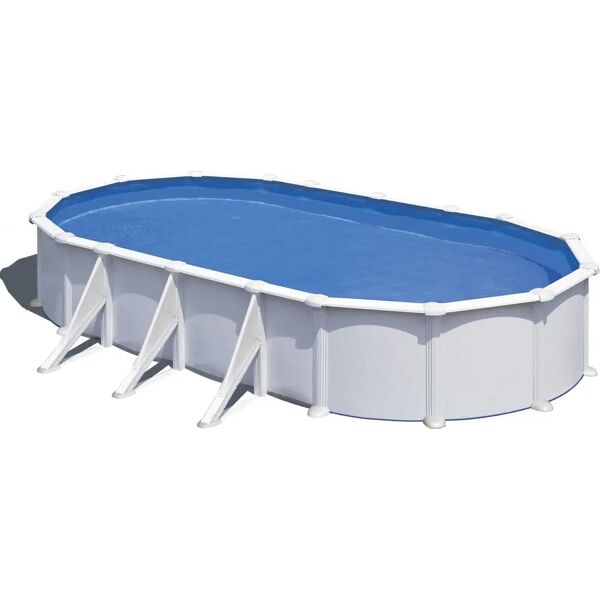 gre piscina fuori terra rigida da giardino piscina esterna ovale 730x375xh120 cm con pompa filtro - kit730eco